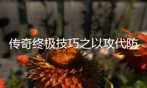 终极之以技巧略攻代防战传奇